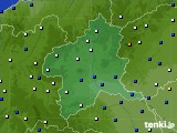 群馬県のアメダス実況(風向・風速)(2024年01月15日)