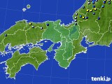 近畿地方のアメダス実況(積雪深)(2024年01月16日)