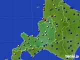 道央のアメダス実況(積雪深)(2024年01月16日)