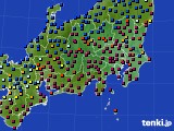 関東・甲信地方のアメダス実況(日照時間)(2024年01月16日)
