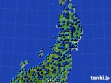 東北地方のアメダス実況(気温)(2024年01月16日)