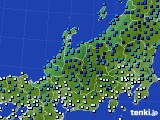 北陸地方のアメダス実況(気温)(2024年01月16日)