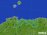 鳥取県のアメダス実況(気温)(2024年01月16日)