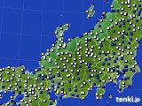 北陸地方のアメダス実況(風向・風速)(2024年01月16日)