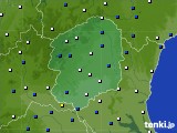栃木県のアメダス実況(風向・風速)(2024年01月16日)