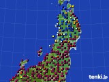 2024年01月17日の東北地方のアメダス(日照時間)
