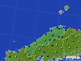 2024年01月17日の島根県のアメダス(日照時間)
