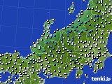 北陸地方のアメダス実況(気温)(2024年01月17日)