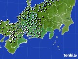 東海地方のアメダス実況(降水量)(2024年01月18日)
