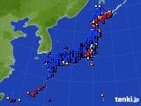 アメダス実況(日照時間)(2024年01月18日)