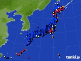 2024年01月18日のアメダス(日照時間)