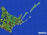 2024年01月18日の道東のアメダス(日照時間)