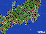 関東・甲信地方のアメダス実況(日照時間)(2024年01月19日)
