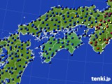 四国地方のアメダス実況(日照時間)(2024年01月19日)