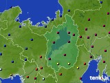 滋賀県のアメダス実況(日照時間)(2024年01月19日)