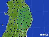 岩手県のアメダス実況(日照時間)(2024年01月19日)