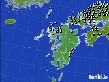 九州地方のアメダス実況(降水量)(2024年01月20日)