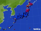 2024年01月20日のアメダス(日照時間)