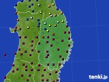 岩手県のアメダス実況(日照時間)(2024年01月20日)