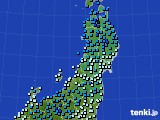 東北地方のアメダス実況(気温)(2024年01月20日)