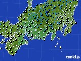 東海地方のアメダス実況(気温)(2024年01月20日)