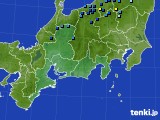 東海地方のアメダス実況(積雪深)(2024年01月21日)