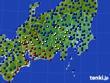 関東・甲信地方のアメダス実況(日照時間)(2024年01月21日)