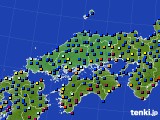 2024年01月21日の中国地方のアメダス(日照時間)