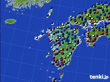 九州地方のアメダス実況(日照時間)(2024年01月21日)