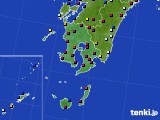 鹿児島県のアメダス実況(日照時間)(2024年01月21日)