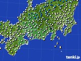 東海地方のアメダス実況(気温)(2024年01月21日)