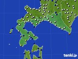 道南のアメダス実況(風向・風速)(2024年01月21日)