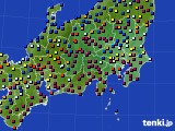 関東・甲信地方のアメダス実況(日照時間)(2024年01月23日)