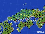 2024年01月23日の中国地方のアメダス(日照時間)