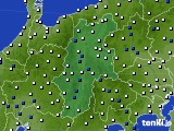 2024年01月23日の長野県のアメダス(風向・風速)