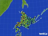 北海道地方のアメダス実況(積雪深)(2024年01月24日)