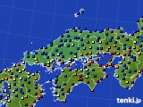 2024年01月24日の中国地方のアメダス(日照時間)