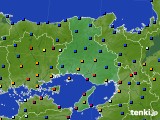 2024年01月24日の兵庫県のアメダス(日照時間)