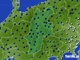 長野県のアメダス実況(気温)(2024年01月24日)