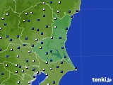 茨城県のアメダス実況(風向・風速)(2024年01月24日)