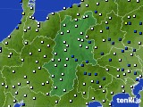 2024年01月24日の長野県のアメダス(風向・風速)