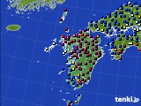 九州地方のアメダス実況(日照時間)(2024年01月25日)