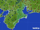 三重県のアメダス実況(日照時間)(2024年01月25日)