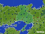 2024年01月25日の兵庫県のアメダス(日照時間)