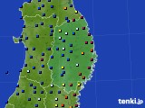岩手県のアメダス実況(日照時間)(2024年01月25日)