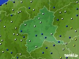 群馬県のアメダス実況(風向・風速)(2024年01月25日)