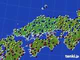 2024年01月27日の中国地方のアメダス(日照時間)