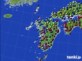 九州地方のアメダス実況(日照時間)(2024年01月27日)