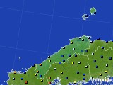 2024年01月27日の島根県のアメダス(日照時間)