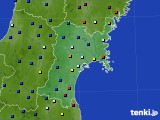2024年01月27日の宮城県のアメダス(日照時間)